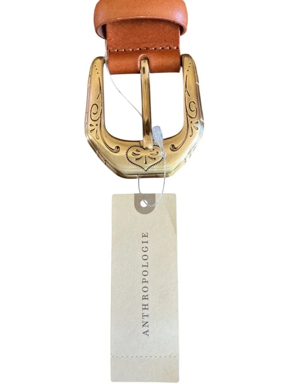 Anthropologie Western Buckle Woven Tan Belt Size Small New With Tag